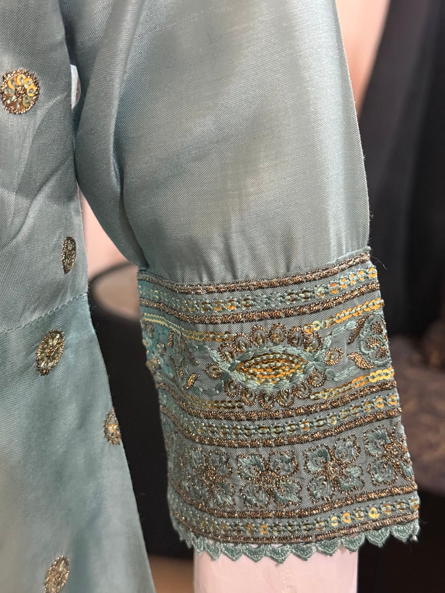 Zinc Cotton Silk Frock