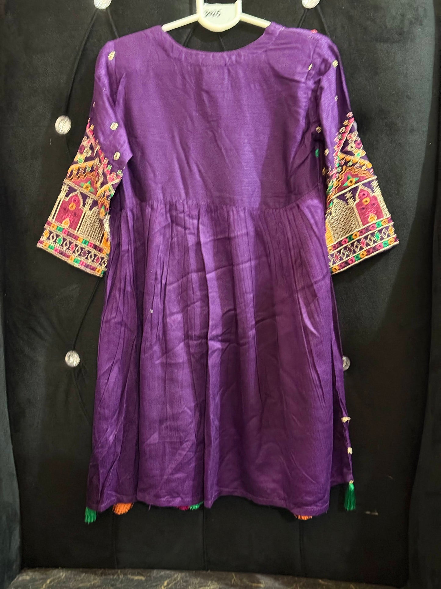 Purple Linen Frock