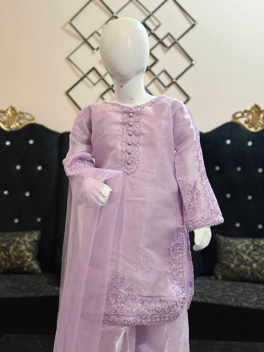 Lilac Moon Silk Shalwar Kameez