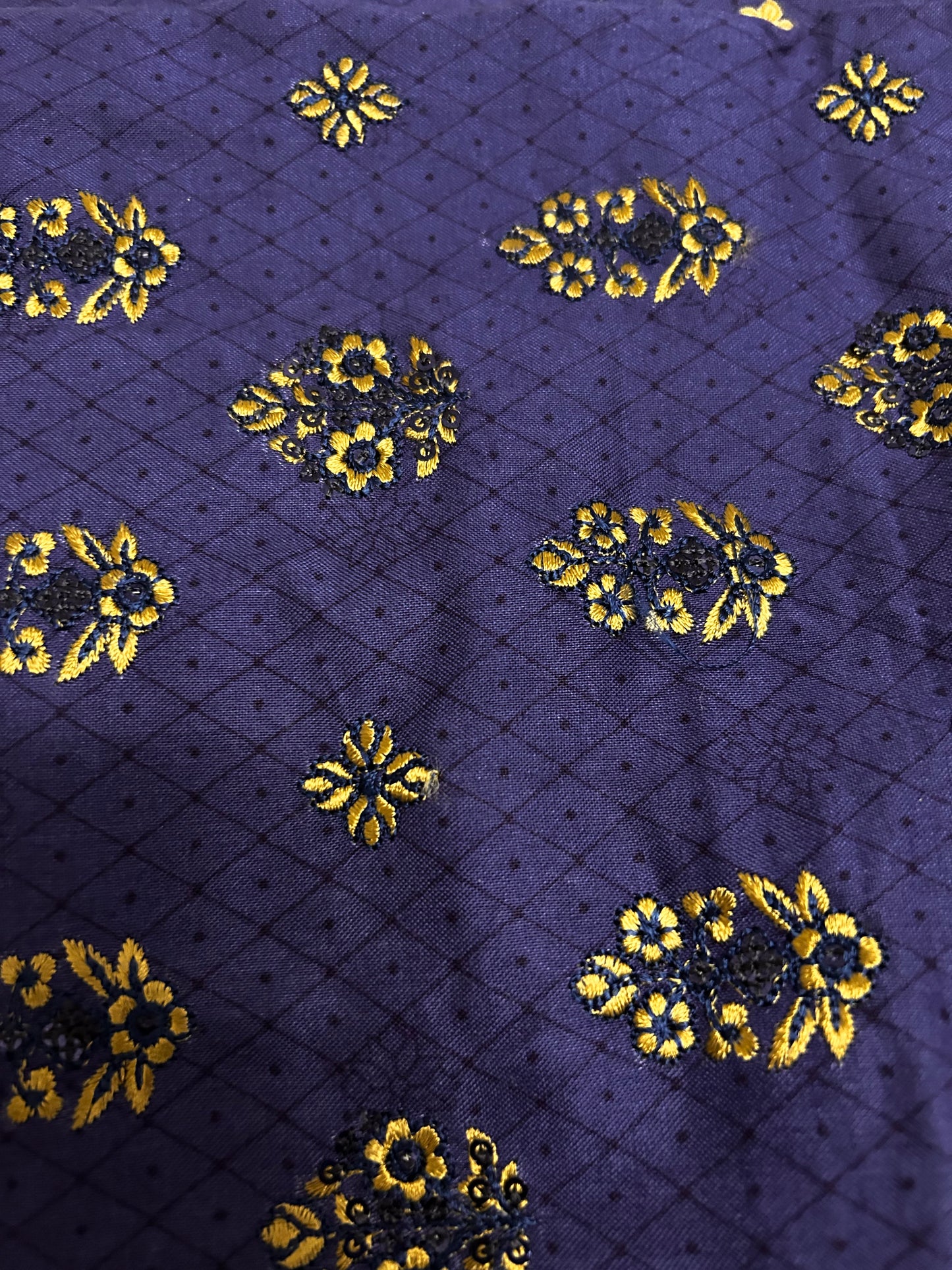 Blue with Clay Linen Dress