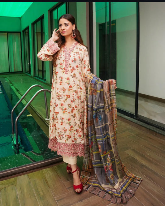 Munira Designers - Off White Blush Bloom