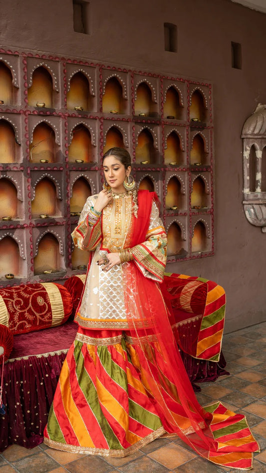 Zara Ahmad - A-Line with Gharara