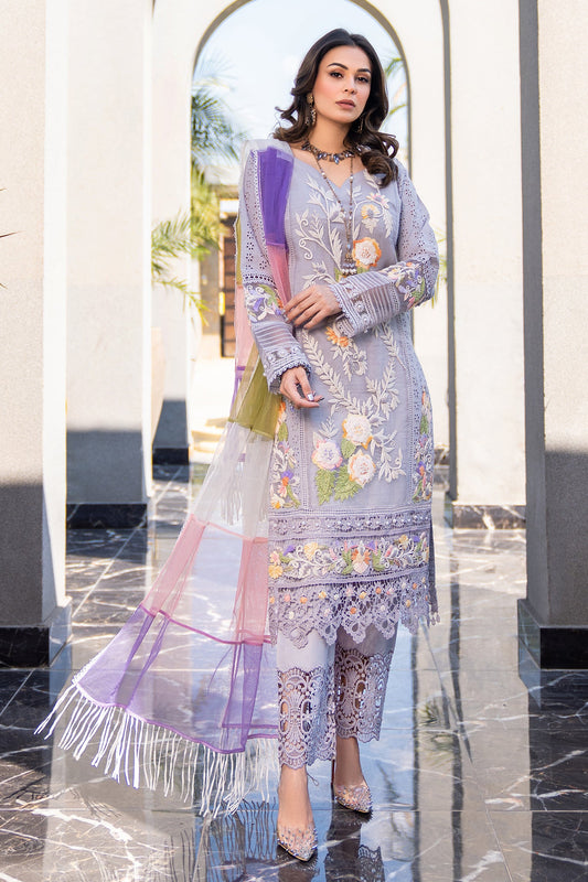 Khuda Baksh - Grey with Thread work