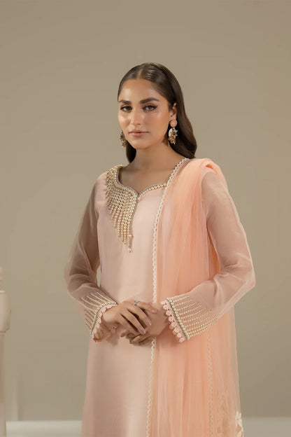 Khuda Baksh - Peach with Pearls