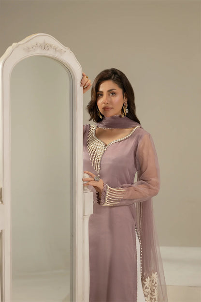 Khuda Baksh - Lilac with Pearls