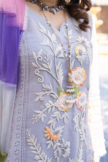 Khuda Baksh - Grey with Thread work