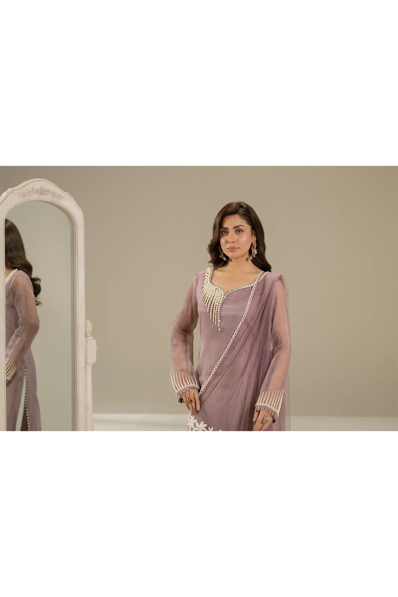 Khuda Baksh - Lilac with Pearls