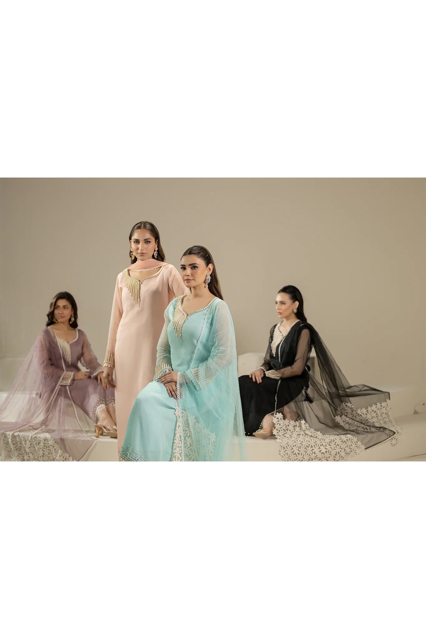 Khuda Baksh - Lilac with Pearls