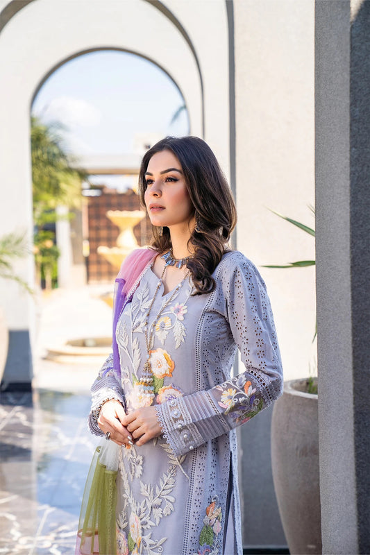 Khuda Baksh - Grey with Thread work