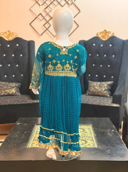 Zinc Green Chunri Frock