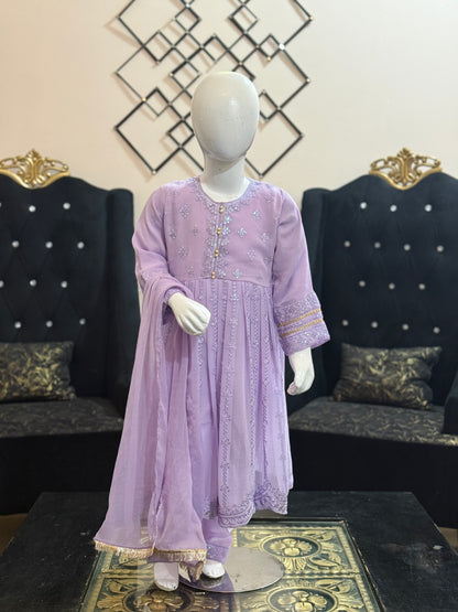 Lilac Chiffon Frock