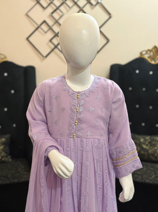 Lilac Chiffon Frock