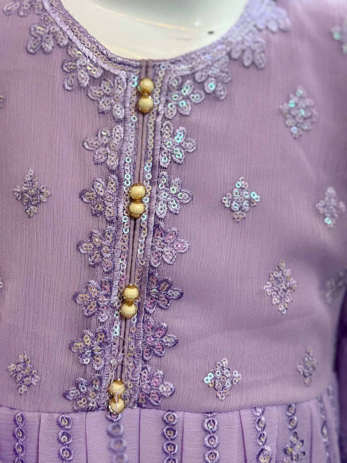 Lilac Chiffon Frock