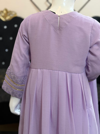 Lilac Chiffon Frock