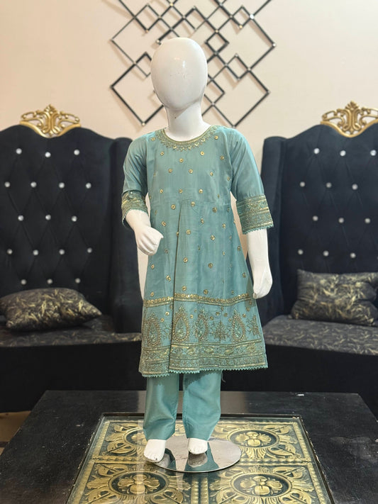 Zinc Cotton Silk Frock