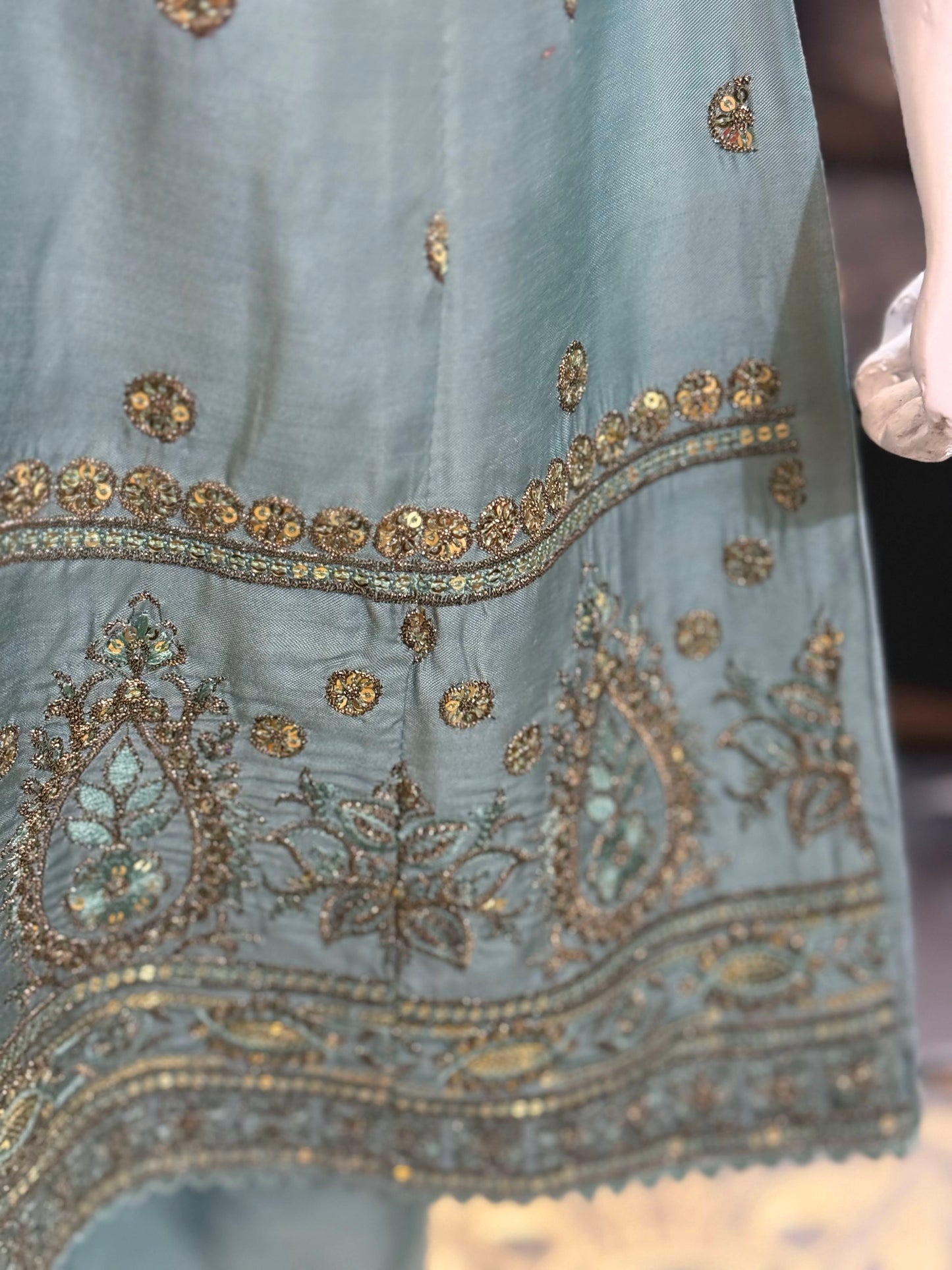 Zinc Cotton Silk Frock