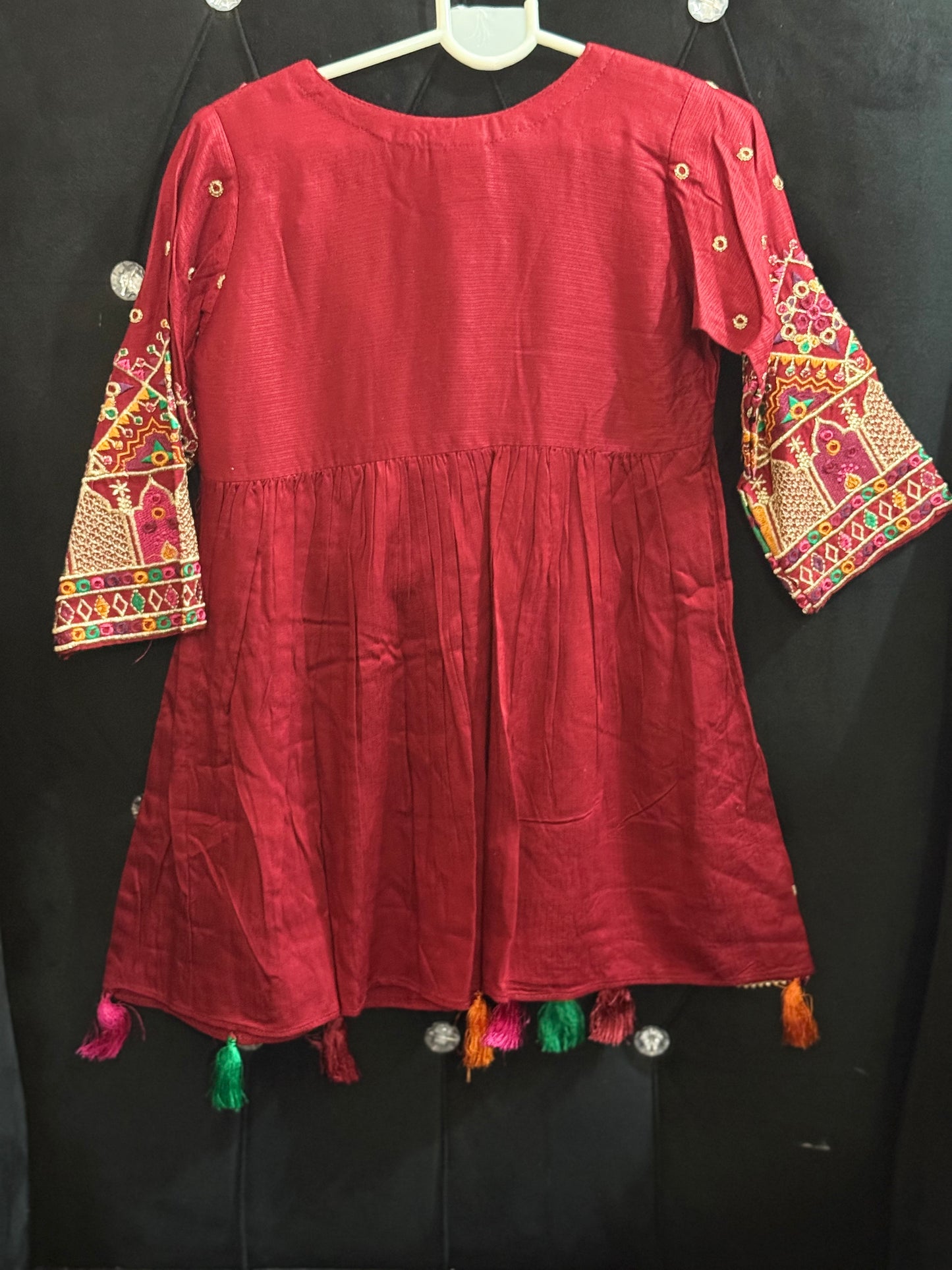 Red Linen Frock