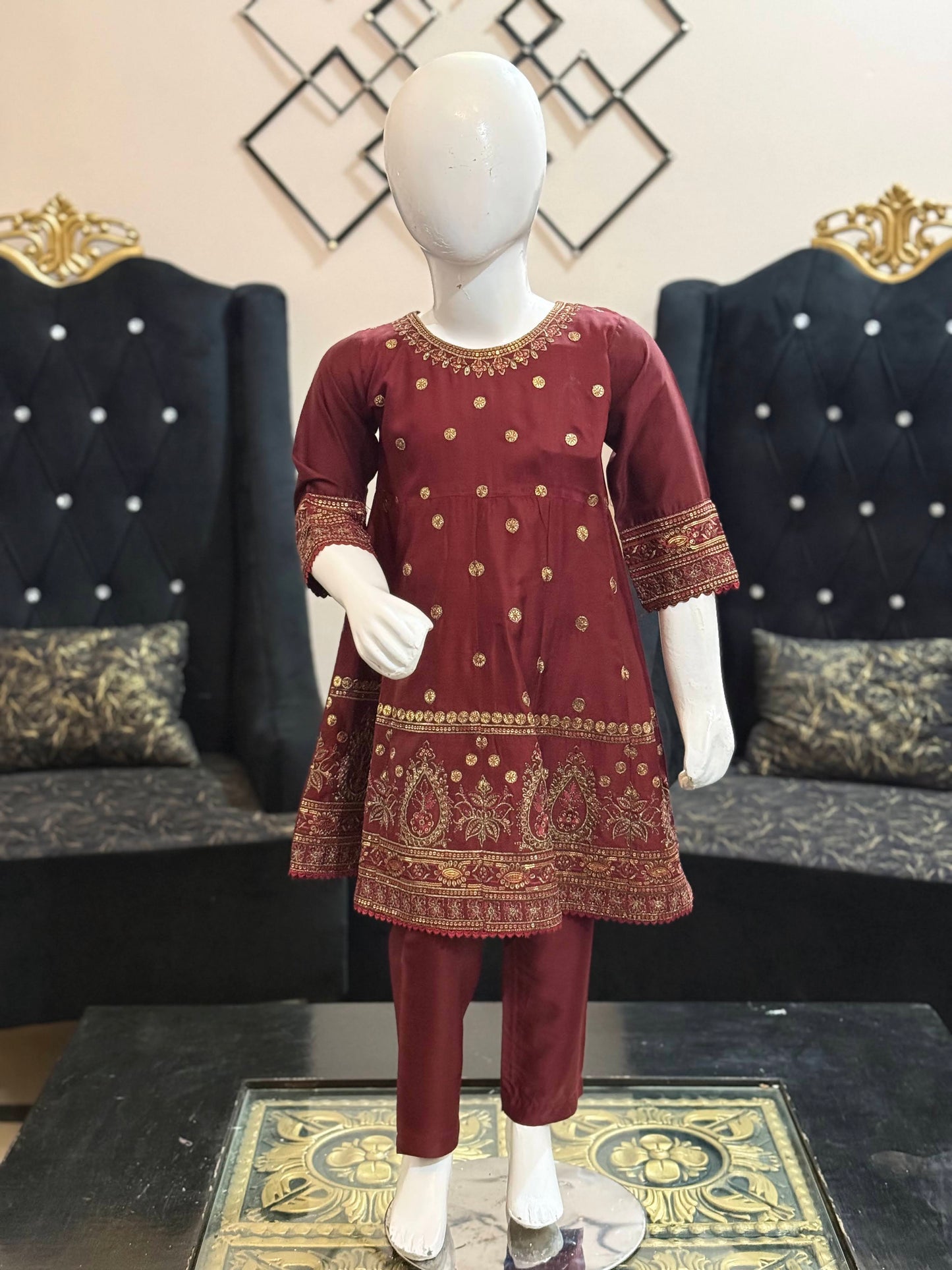 Maroon Silk Cotton