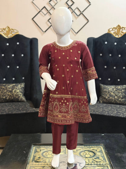 Maroon Silk Cotton
