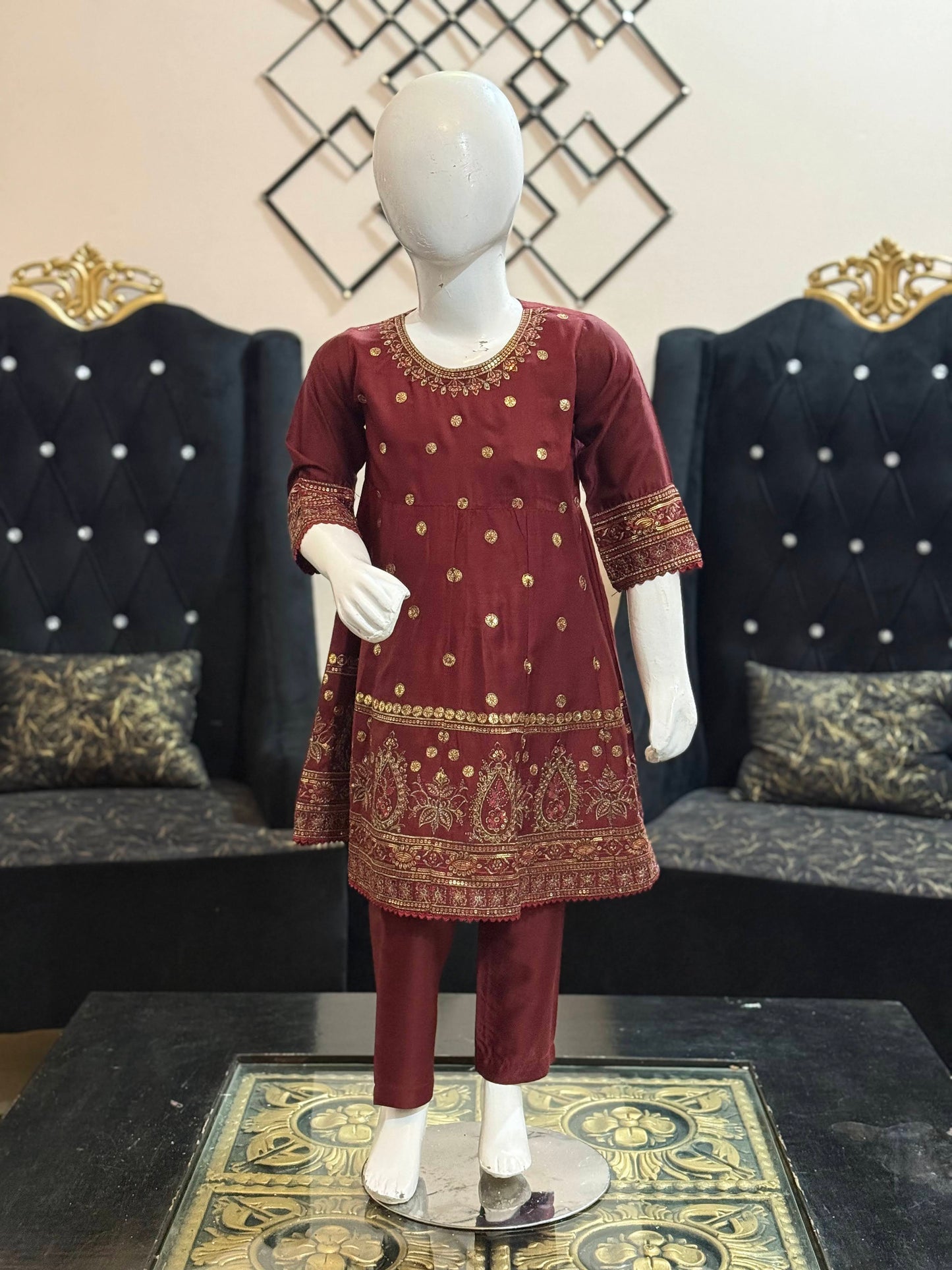 Maroon Silk Cotton