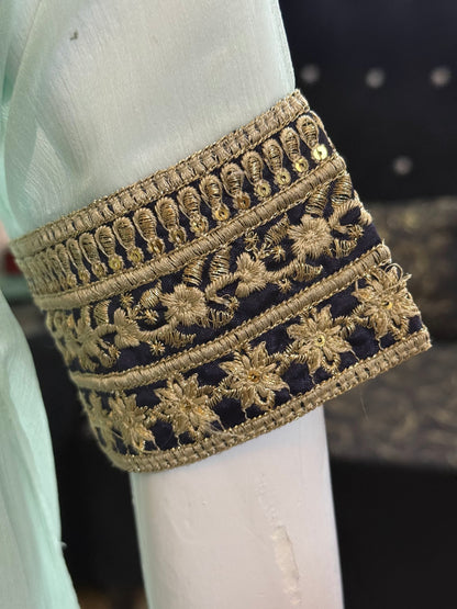 Light Sea Green Blue Border