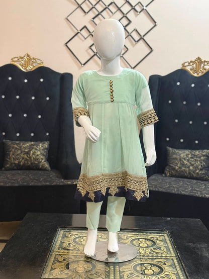 Light Sea Green Blue Border