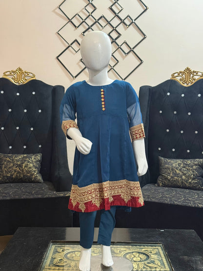 Blue with Red Border