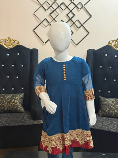 Blue with Red Border