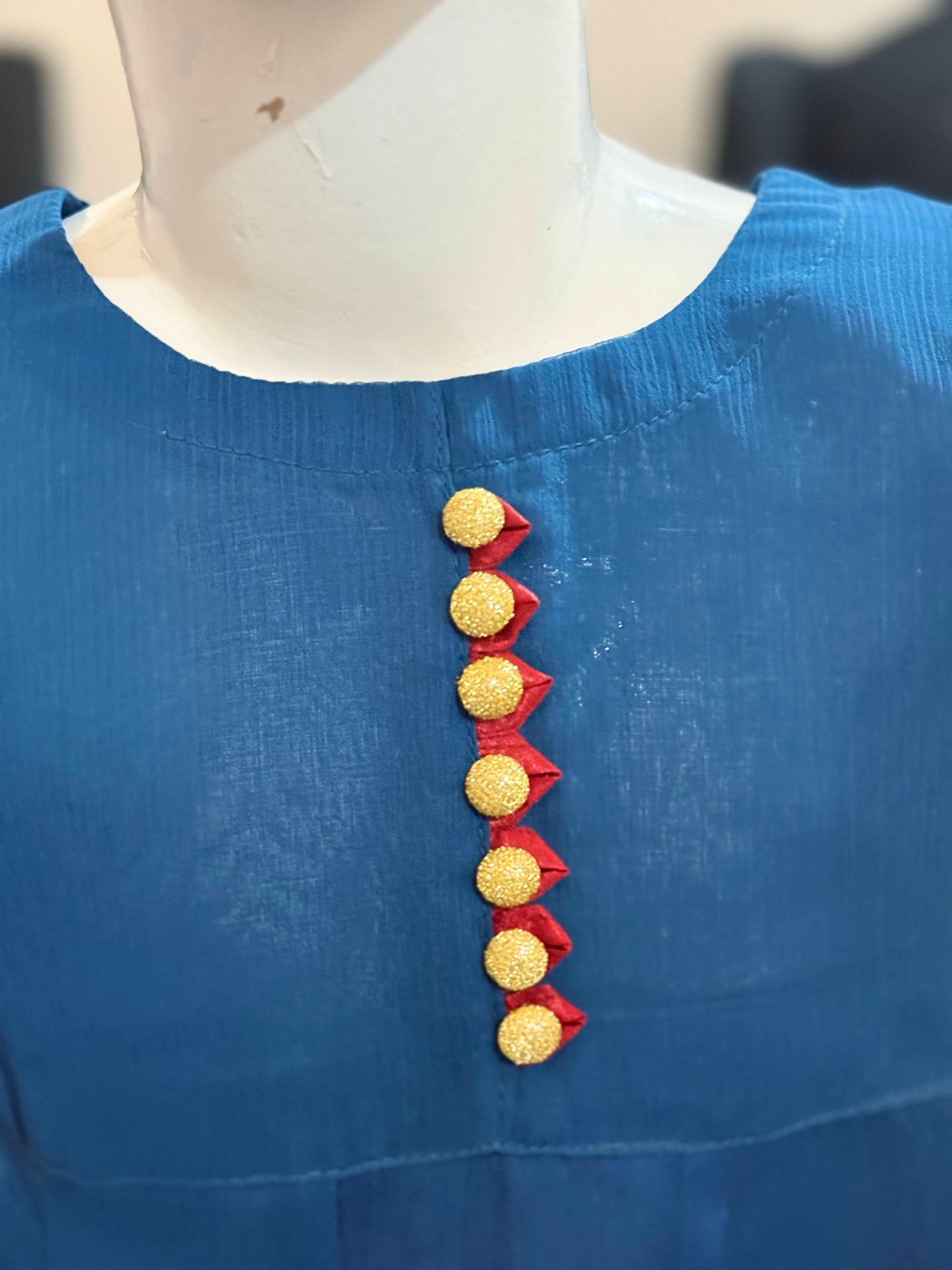 Blue with Red Border