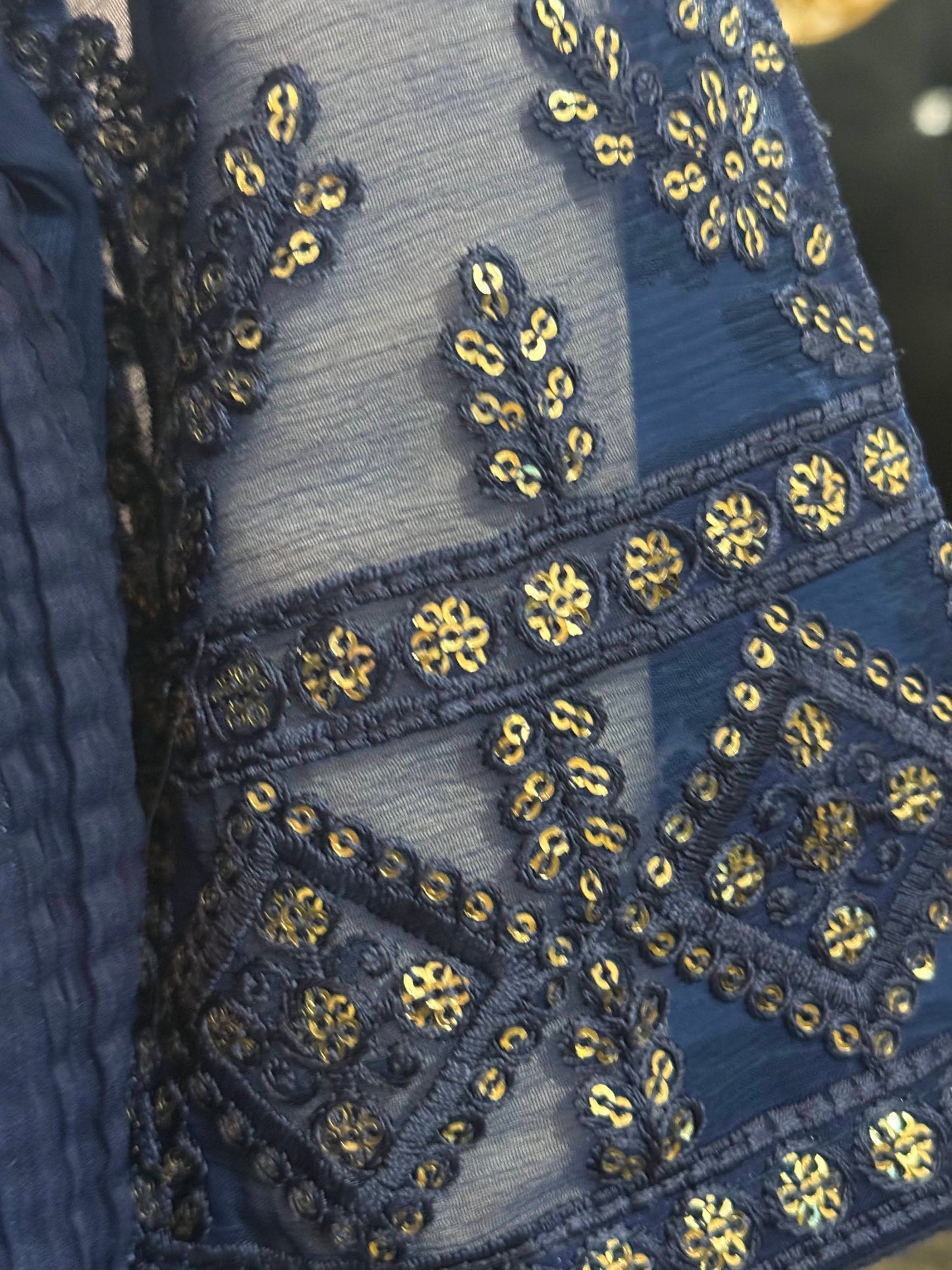 Royal Blue Chunri Frock