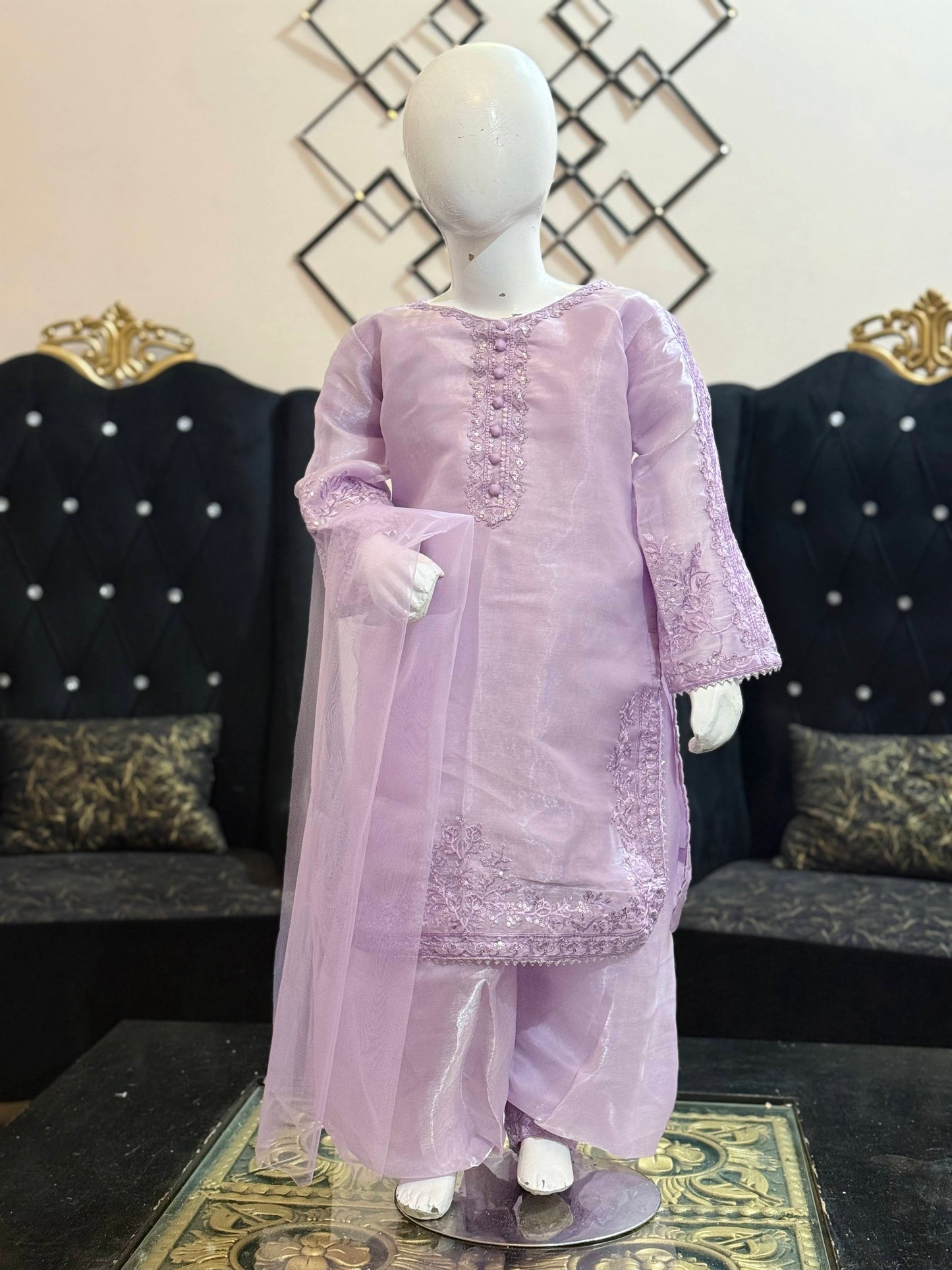 Lilac Moon Silk Shalwar Kameez
