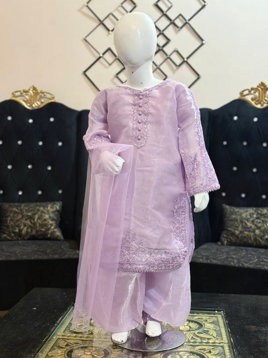 Lilac Moon Silk Shalwar Kameez