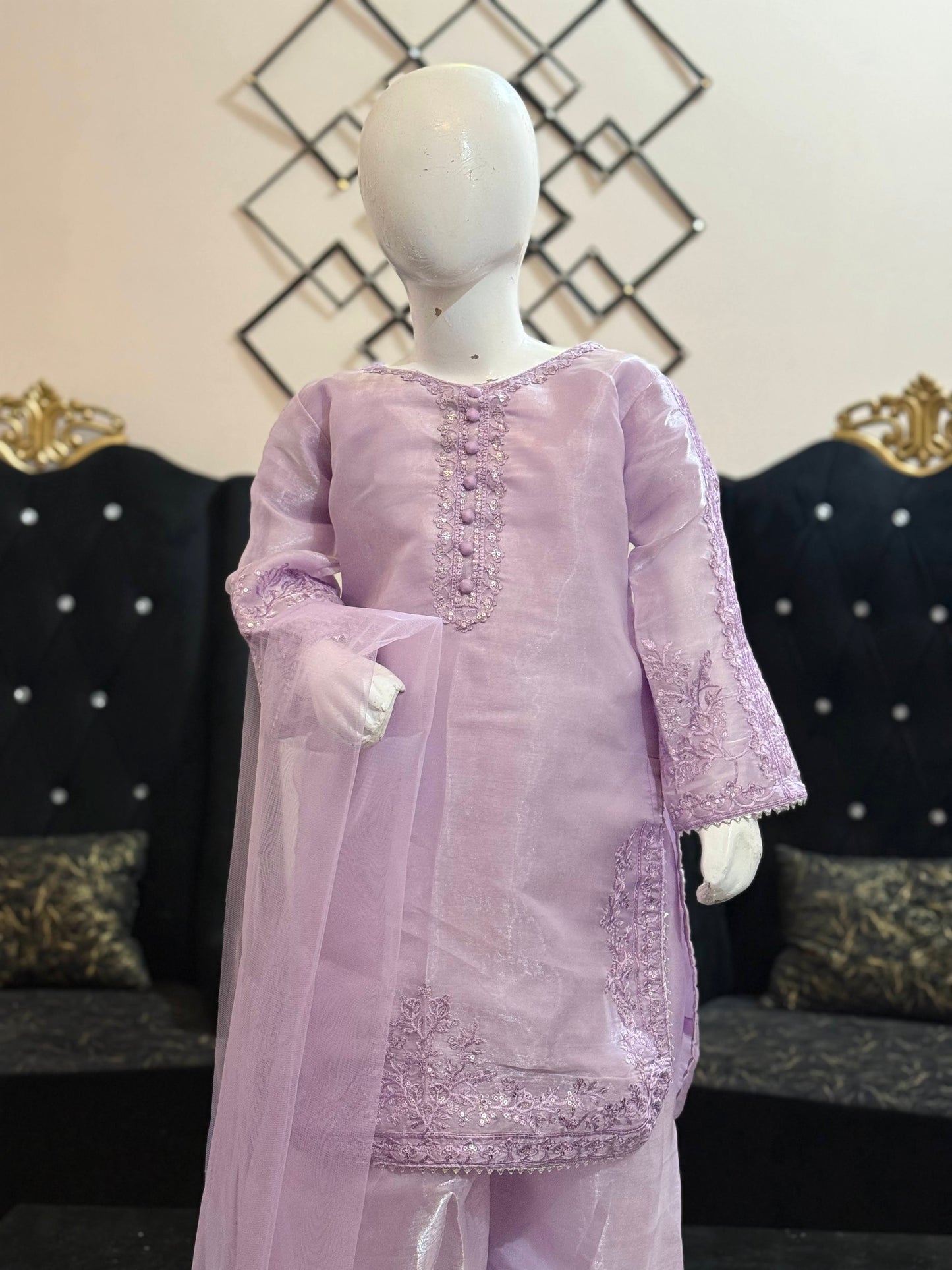 Lilac Moon Silk Shalwar Kameez