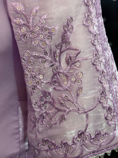 Lilac Moon Silk Shalwar Kameez