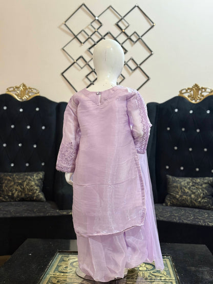 Lilac Moon Silk Shalwar Kameez