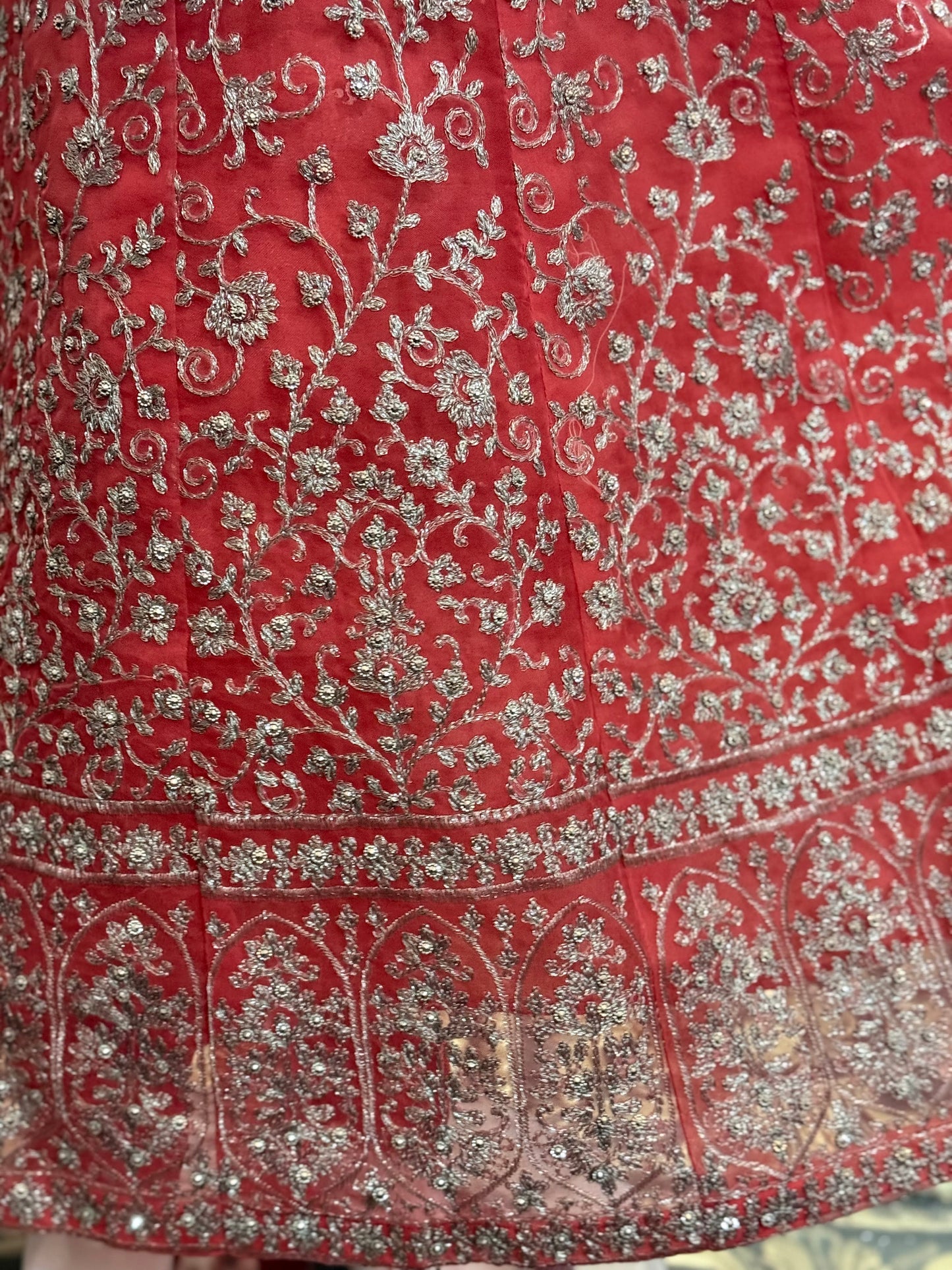 Organza Carrot Pink Maxi