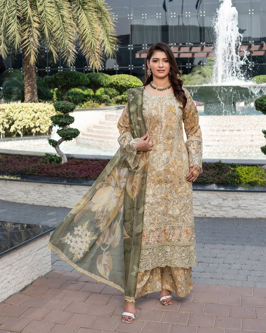 Munira Designers - Mustard & Olive