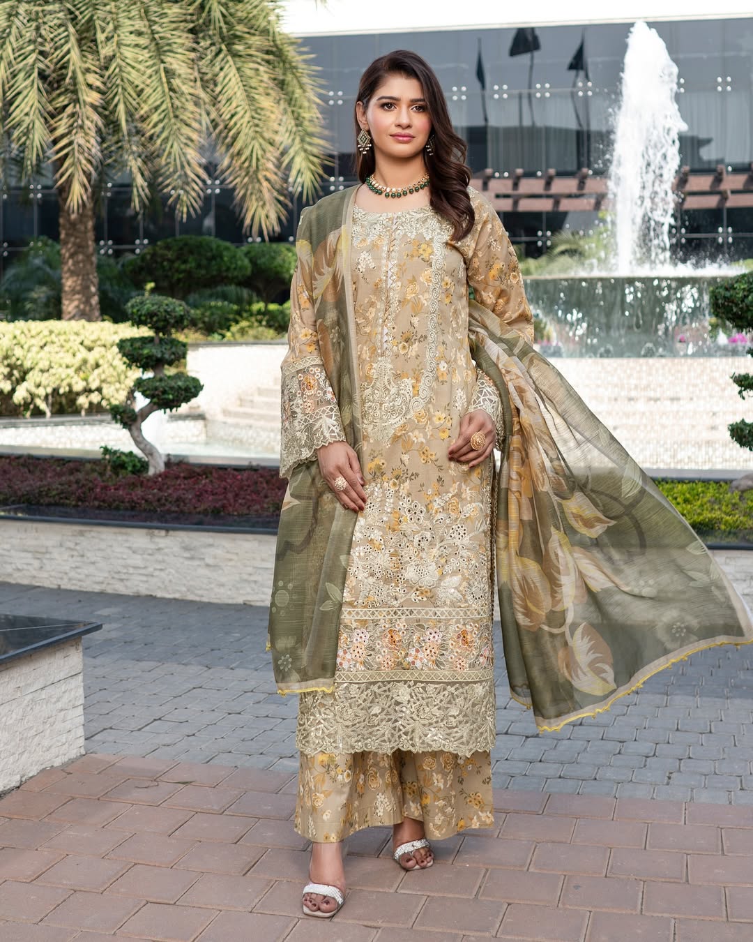 Munira Designers - Mustard & Olive