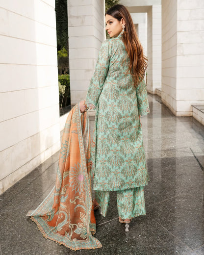 Munira Designers - Green & Orange