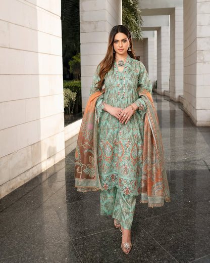 Munira Designers - Green & Orange