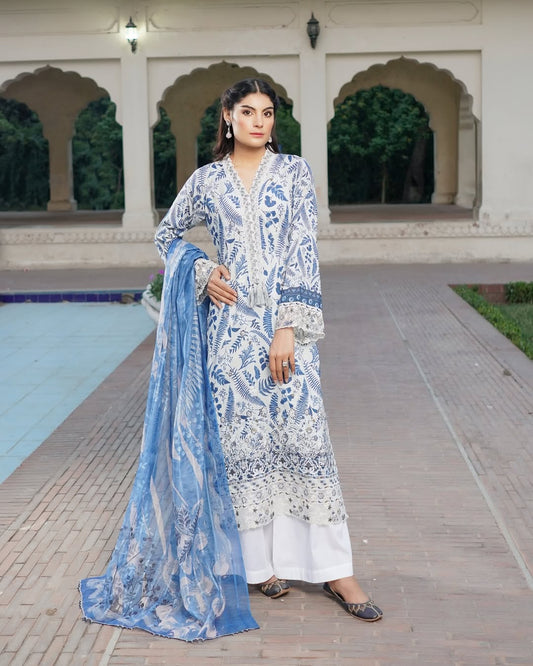 Munira Designers - White & Blue