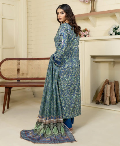 Munira Designers - Blue Green Peacock Design