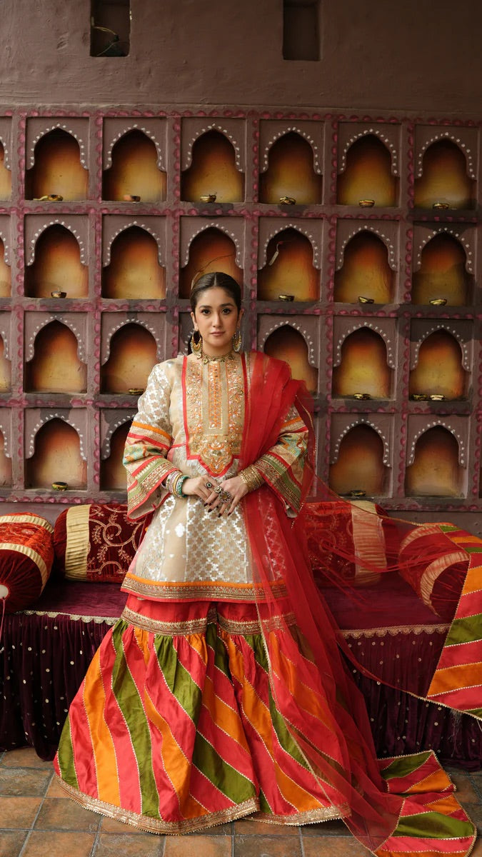 Zara Ahmad - A-Line with Gharara