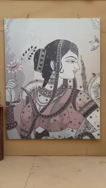 Munira Designers - Dew Green with Blue Dupatta